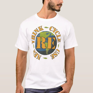 RE-Zyklus Verwendung des neuen Think-Environment-L T-Shirt