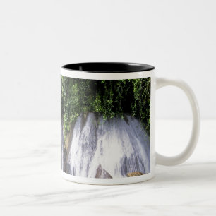 Reach Falls, Port Antonio, Jamaika Zweifarbige Tasse