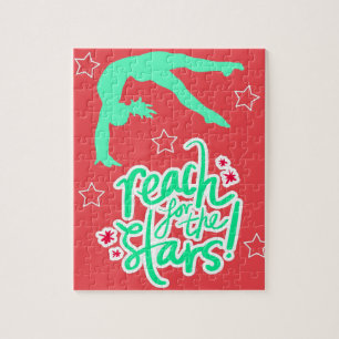 Reach for the Stars Gymnastik Weihnachtsfarben Puzzle