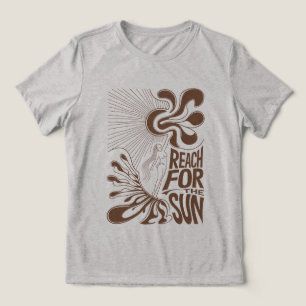 REACH For The Sun: Psychedelic T-Shirt Design with Tri-Blend Shirt