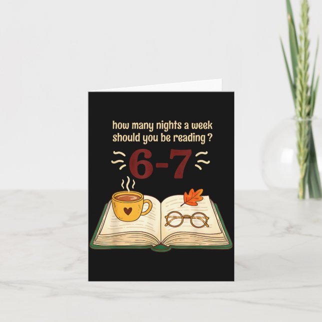 Read 6–7 Nights Funny Reading  Karte (Vorderseite)