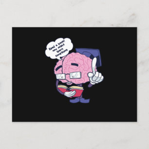 Read A Book Bookworms Readers Nerds Gift Postkarte