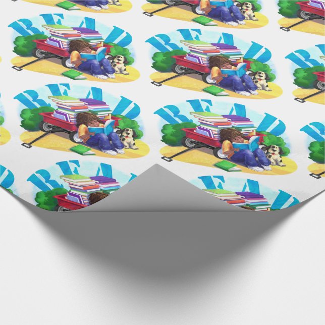 READ Book Wagner Art Muster Geschenkpapier (Ecke)