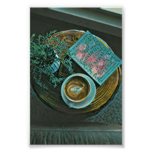 Read Books, Drink Coffee Fotodruck