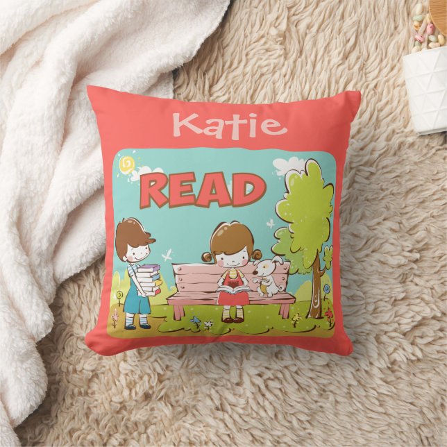 Read Child Throw Kissen (Decke)