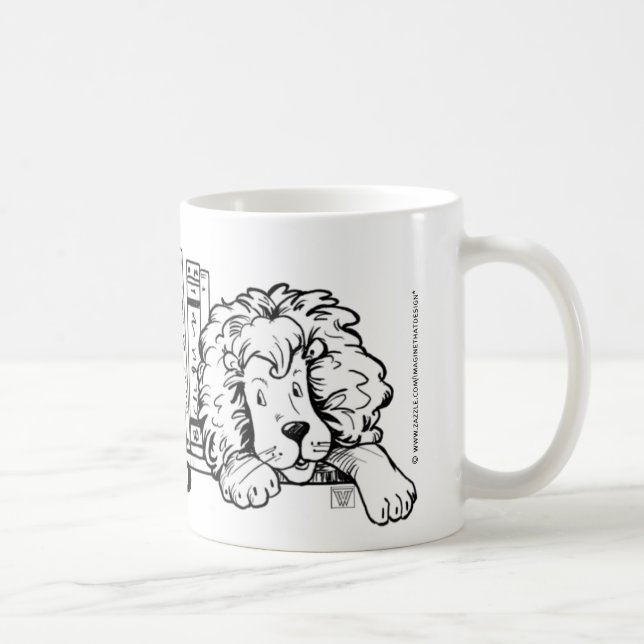 READ, Lion Book Ends Tasse (Rechts)