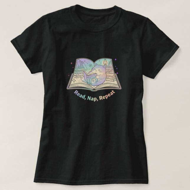 READ, NAP, REPEAT T-Shirt (Design vorne)