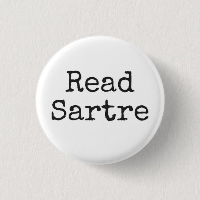 Read Sartre Button (Vorderseite)