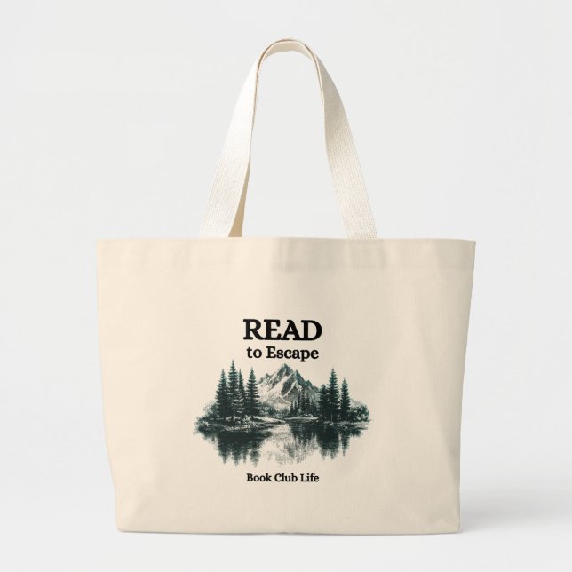 Read to Escape – Book Club LifeTote Bag Jumbo Stoffbeutel (Vorne)