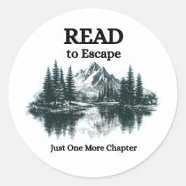 Read to Escape - Just One More Chapter Sticker
