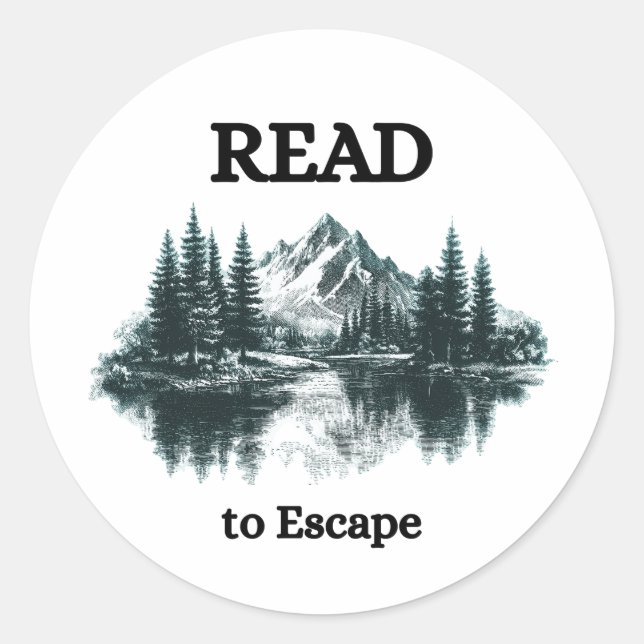 Read to Escape Sticker (Vorderseite)
