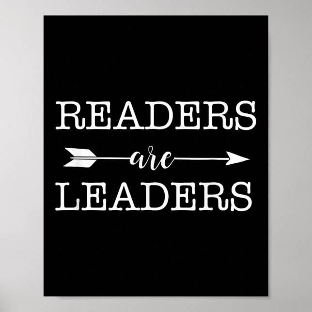 Reader Are Leaders - Uplifting Motivational Slogan Poster (Vorne)