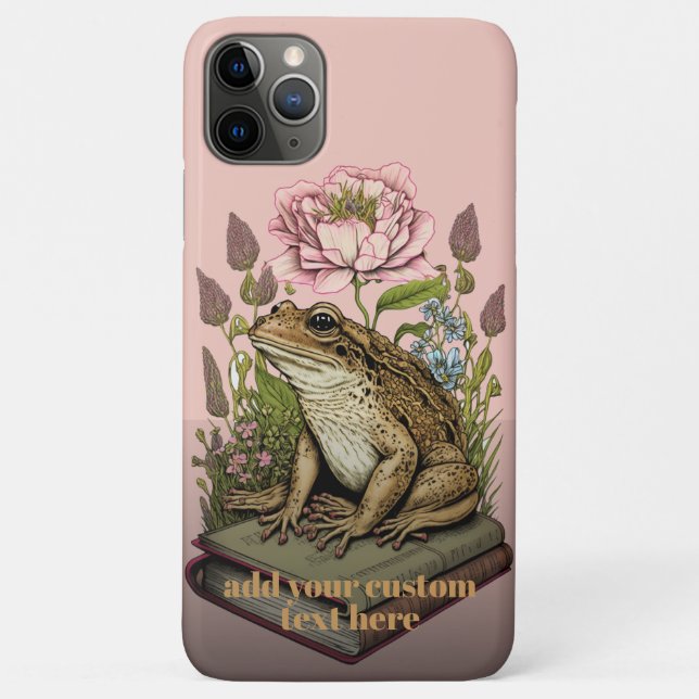 Reader Frosch auf Book Wildblume - kundenspezifisc Case-Mate iPhone Hülle (Rückseite)
