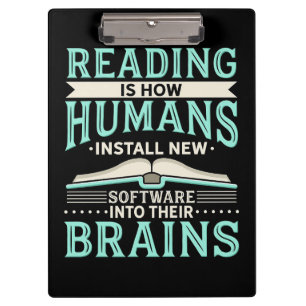 Reader-Geschenk Lesen des neuen Gehirns Klemmbrett