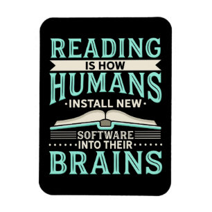 Reader-Geschenk Lesen des neuen Gehirns Magnet