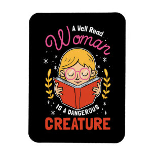 Reader Gift A Well Read Woman Magnet