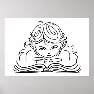 Reader Girl Poster