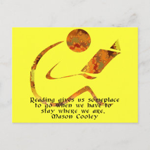 Reader Golden Quote Postkarte