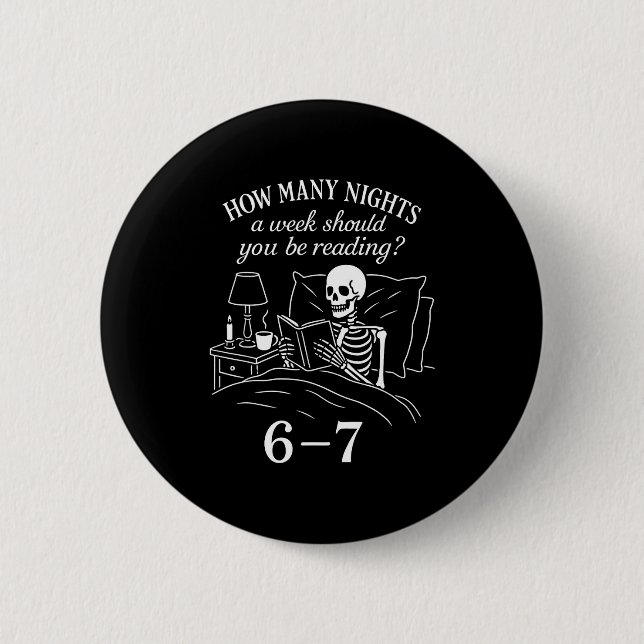 Reading 67 Meme Englieacher Funny 67 Book Lover Hu Button (Vorderseite)