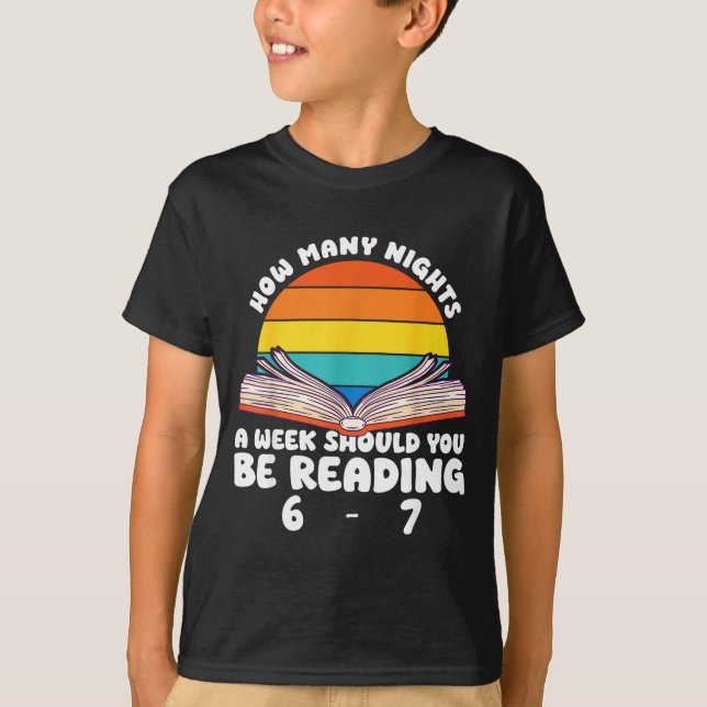 Reading 67 Meme Englieacher Funny 67 Book Lover Hu T-Shirt (Vorderseite)