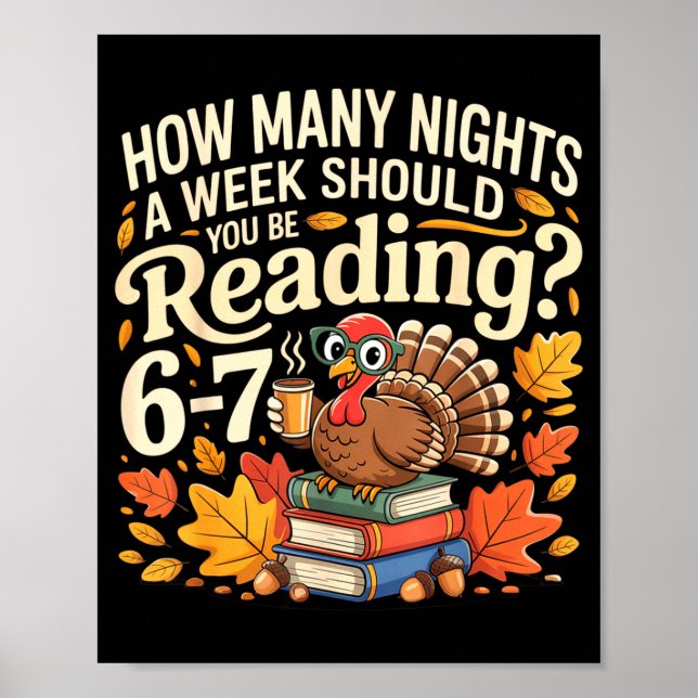Reading 67 Meme Englieacher Funny 67 Turkey  Poster (Vorne)