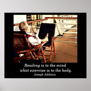 Reading - Art Print Poster