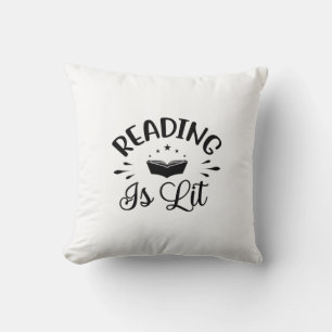 Reading Art Reading Is Lit Kissen
