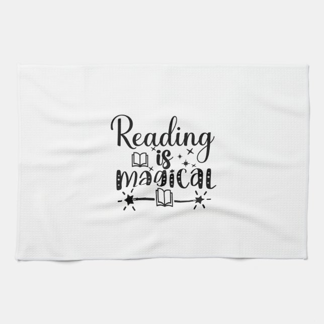 Reading Art Reading Is Magical Geschirrtuch (Horizontal)