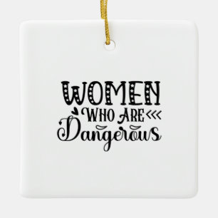 Reading Art Women Who Are Dangerous Keramikornament