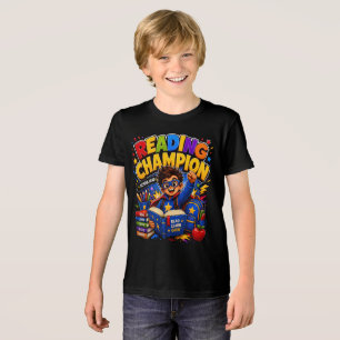 Reading Champion   Kids School Hero T-Shirt Tri-Blend Shirt