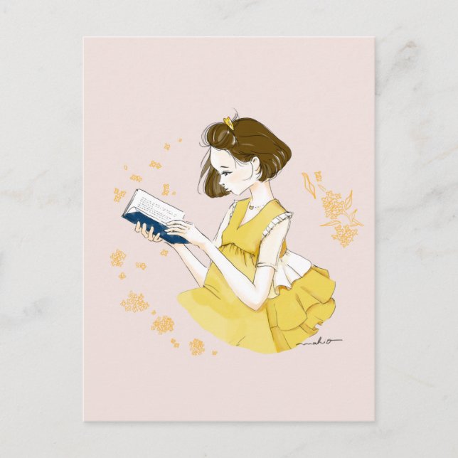 Reading girls postkarte (Vorderseite)