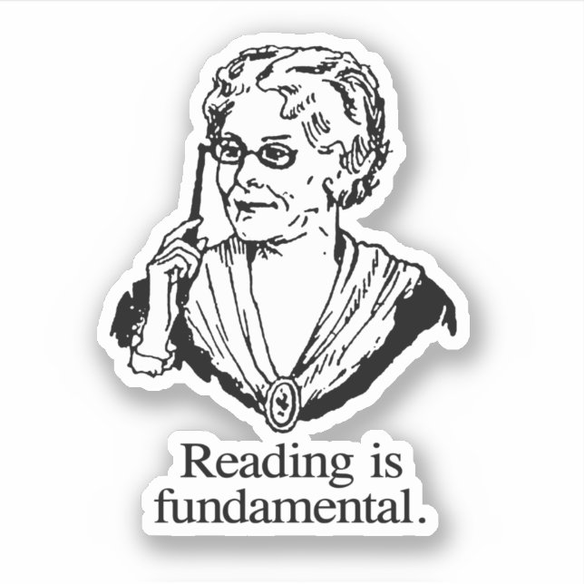 Reading is fundamental aufkleber (Vorderseite)