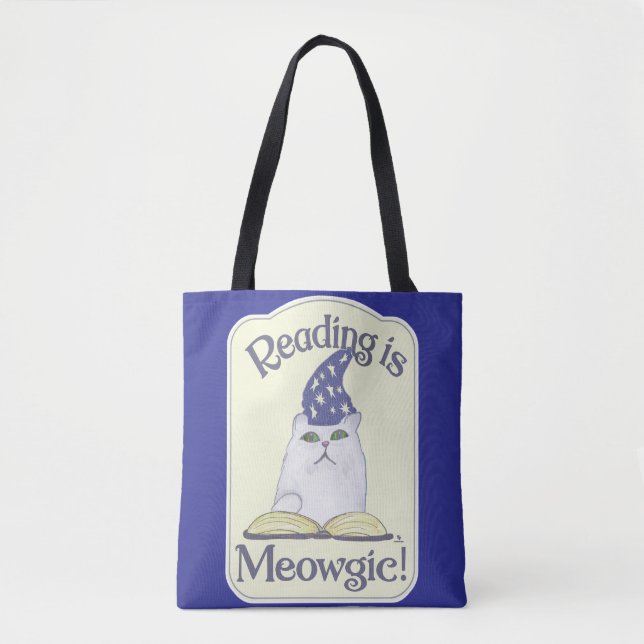  Reading is Magical Cat Fun Bookworm Slogan (Vorderseite)
