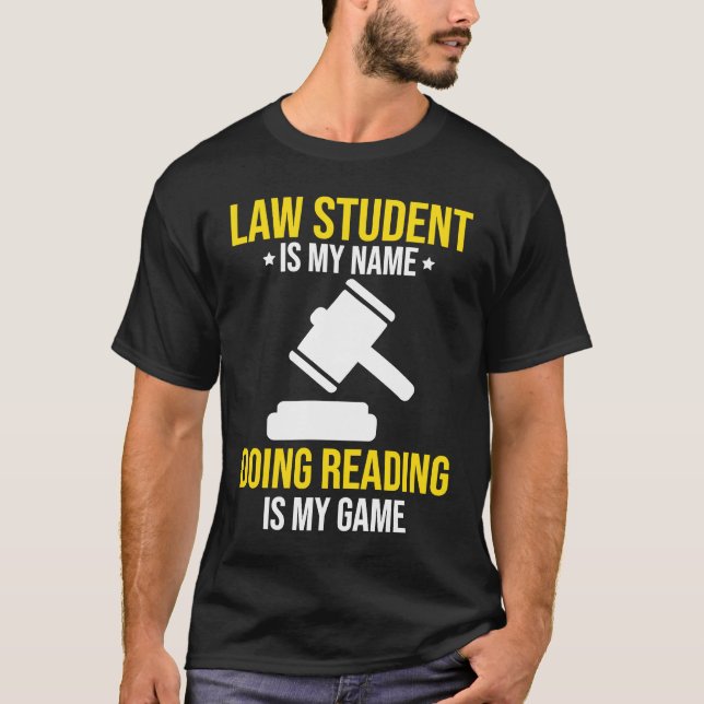 reading is my game law Student T-Shirt (Vorderseite)