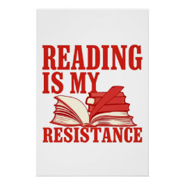 Reading Is My Resistance | Literary Liberation Art Poster