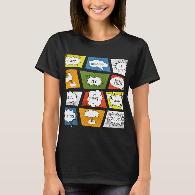 Reading is my Superpower T-Shirt (Vorderseite)