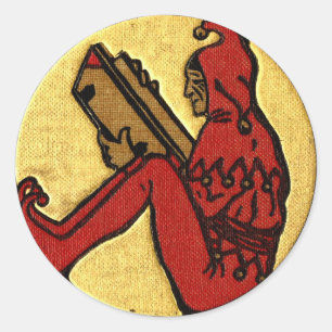 Reading Jester Runder Aufkleber
