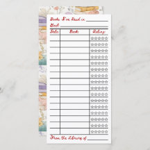 Reading List Tracker Flat Card