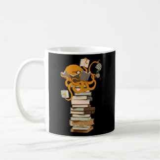 Reading Octopus Tea Coffee And Books Kaffeetasse
