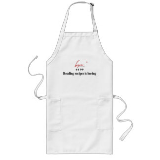 Reading recipes is boring Apron Lange Schürze