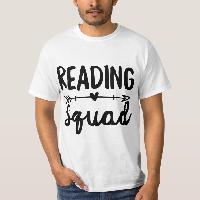 Reading Squad Teacher Appreciation Gift Book Lover T-Shirt (Vorderseite)