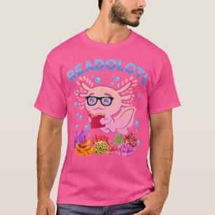 Readolotl Niedlich Axolotl Read Book Salamander T-Shirt