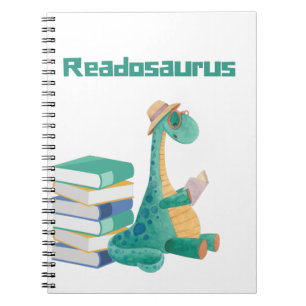 Readosaurus dinosaurier Lesebuch T - Shirt Notizblock