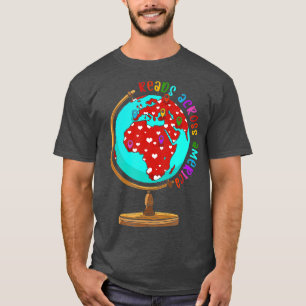 Reads Across That America Reading Lover Teacher Re T-Shirt