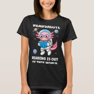 Readsalotl Lesen ist außerirdisch langarm T-Shirt