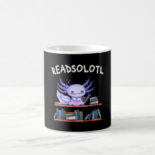 Readsolotl Buchliebhaber Funny Axolotl Kaffeetasse