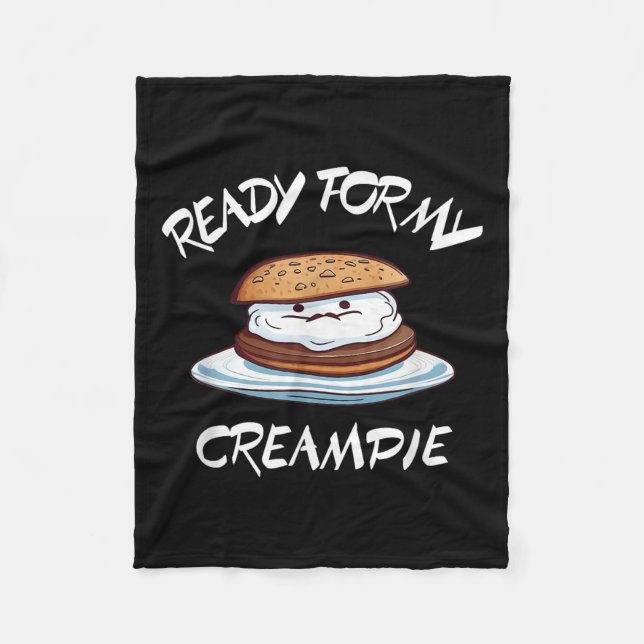 Ready For My Creame Funny  Fleecedecke (Vorderseite)