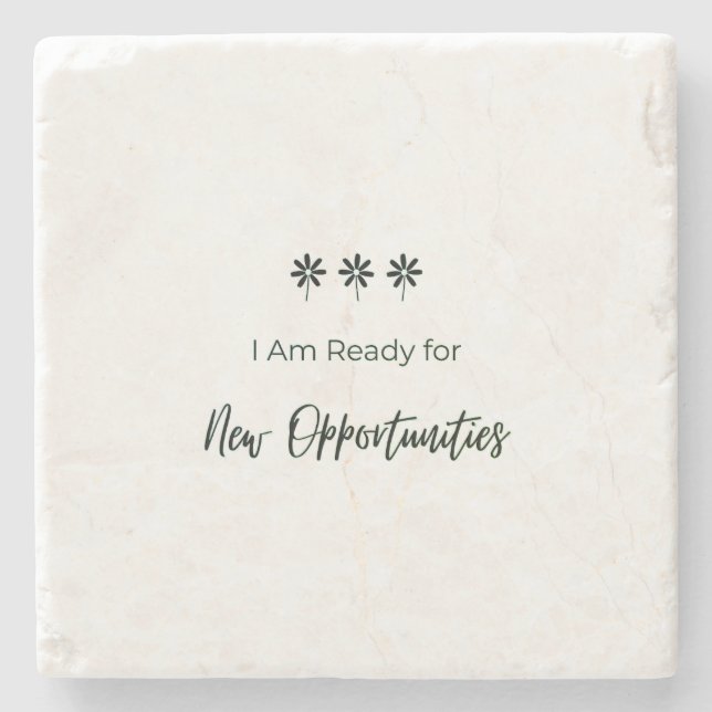 Ready for New Opportunities Steinuntersetzer (Vorderseite)