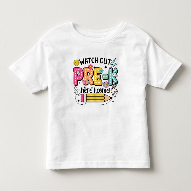Ready for Pre-K Adventure! Kleinkind T-shirt (Vorderseite)