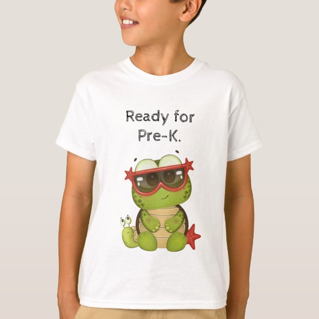 Ready for Pre-K with super cute Turtle.  T-Shirt (Vorderseite)